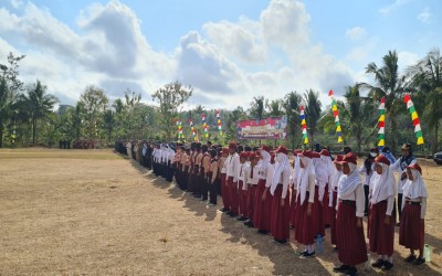 Upacara Pembukaan TMMD di Padukuhan Kluwih